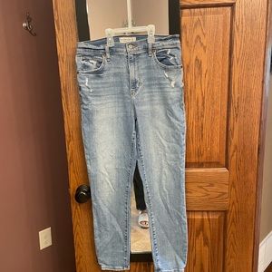 Abercrombie and Fitch Super skinny ankle high rise jean